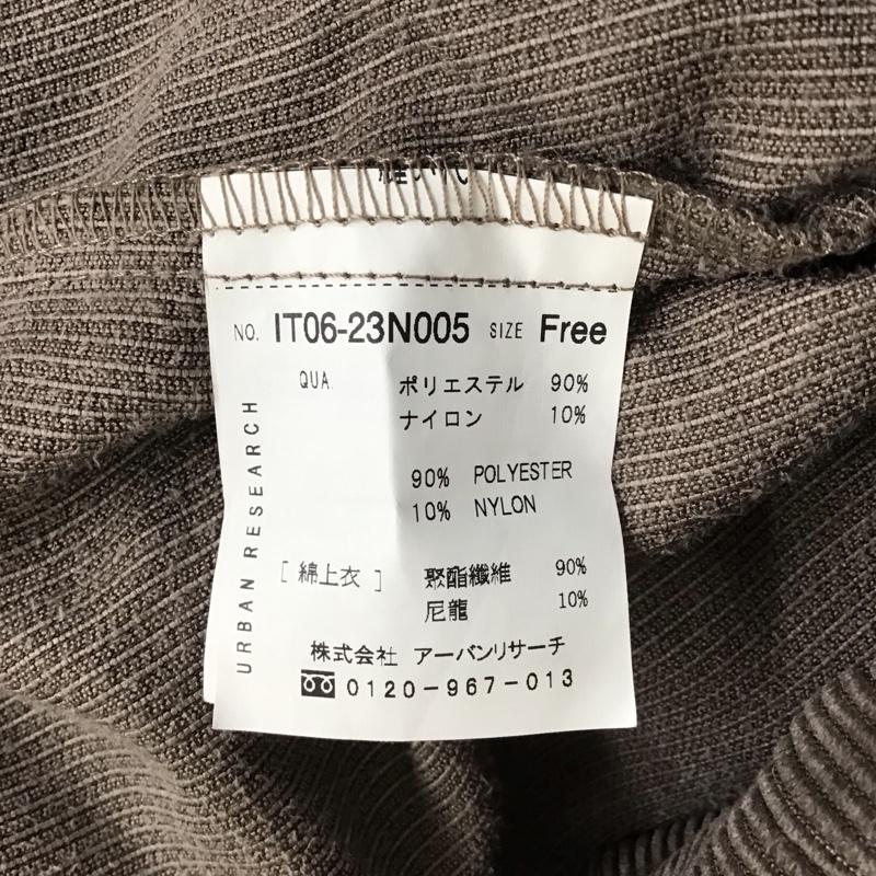 アイテムズ アーバンリサーチ ITEMS URBAN RESEARCH シャツ、ブラウス 長袖 it06-23n005 コーディロイビッグシャツ FREE 無地 茶 / ブラウン / レディース USED 古着 中古 10121331