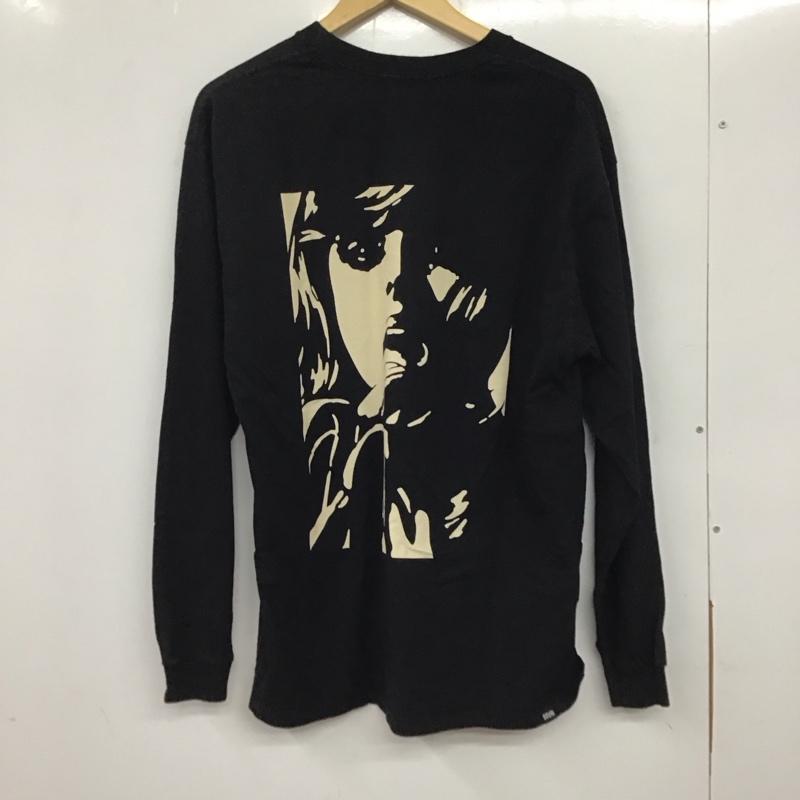 ヒステリック HYSTERIC カットソー 長袖 02233cl09 WOMANBANANATシャツ 半袖カットソー プリントTシャツ L プリント 黒 / ブラック / メンズ USED 古着 中古 10137094
