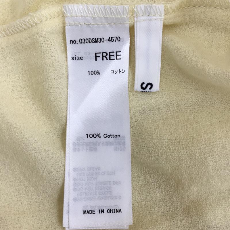 スライ SLY シャツ、ブラウス 長袖 FREE 無地 黄 / イエロー / レディース USED 古着 中古 10134788