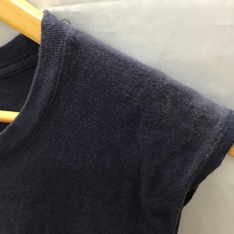 チャンピオン Champion タンクトップ タンクトップ T0222 ノースリーブ L ワンポイント 紺 / ネイビー / メンズ USED 古着 中古 10117765