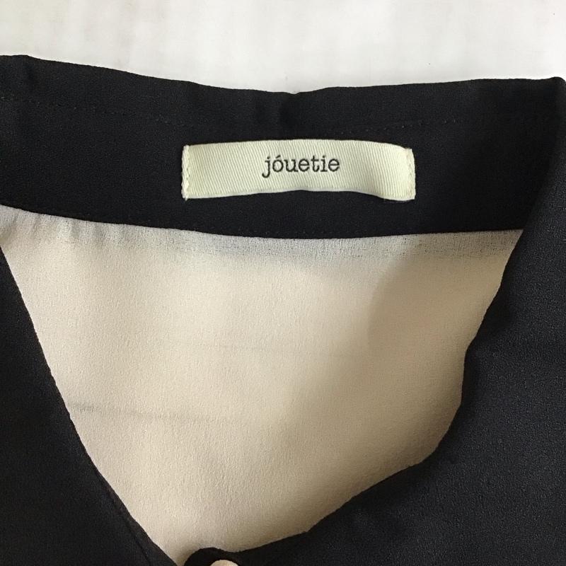 ジュエティ jouetie シャツ、ブラウス 半袖 ノースリーブシャツ カラーシャツ ノースリーブカットソー M 無地 ベージュ / ベージュ / レディース USED 古着 中古 10116423