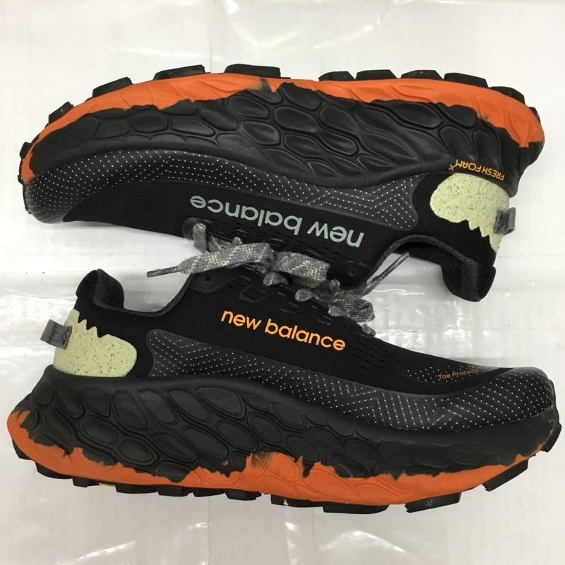 ニューバランス New Balance スニーカー スニーカー 1143677 ランニングシューズ 27cm 箱有 27.0cm ロゴ、文字 黒 / ブラック / X 橙 / オレンジ / メンズ USED 古着 中古 10106278