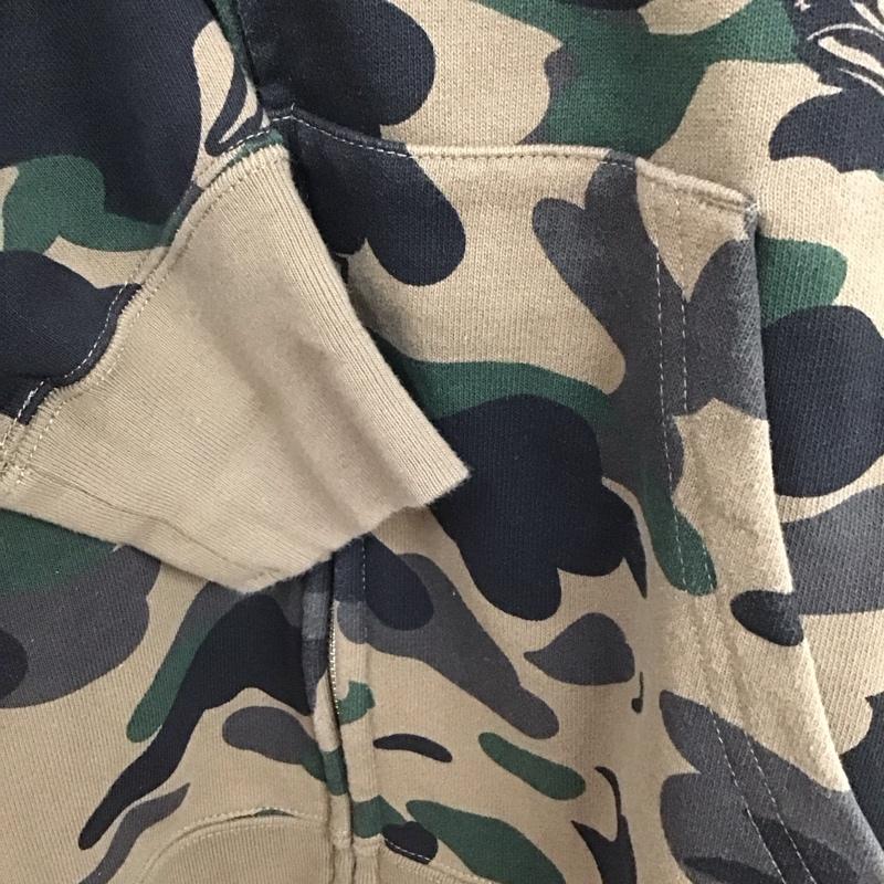 アーサスベイプ URSUS BAPE パーカー 長袖 ジップアップ XL 総柄 マルチカラー / マルチカラー / メンズ USED 古着 中古 10131227