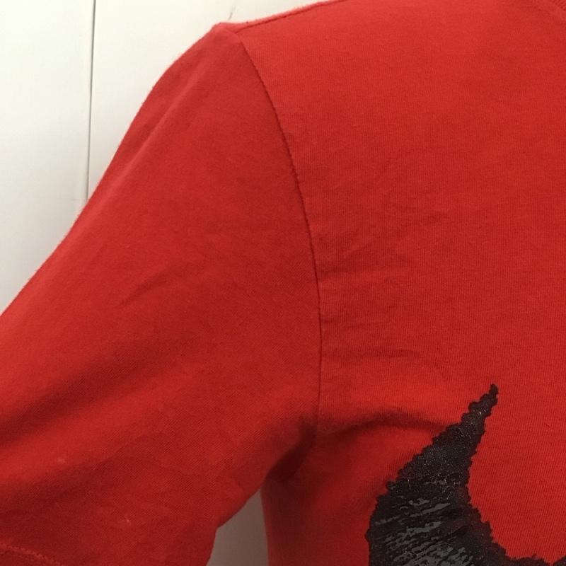 ナイキ NIKE Tシャツ 半袖 半袖カットソー プリントTシャツ クルーネックカットソー S プリント 赤 / レッド / メンズ USED 古着 中古 10107256