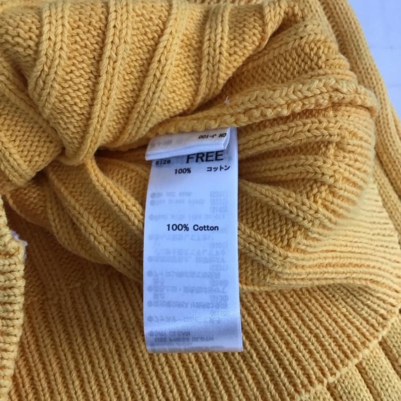 マウジー MOUSSY カーディガン 長袖 010GSK70-0630 STONE WASH ZIP UP KNIT CD ショート丈 コットン FREE 無地 橙 / オレンジ / レディース USED 古着 中古 10107933