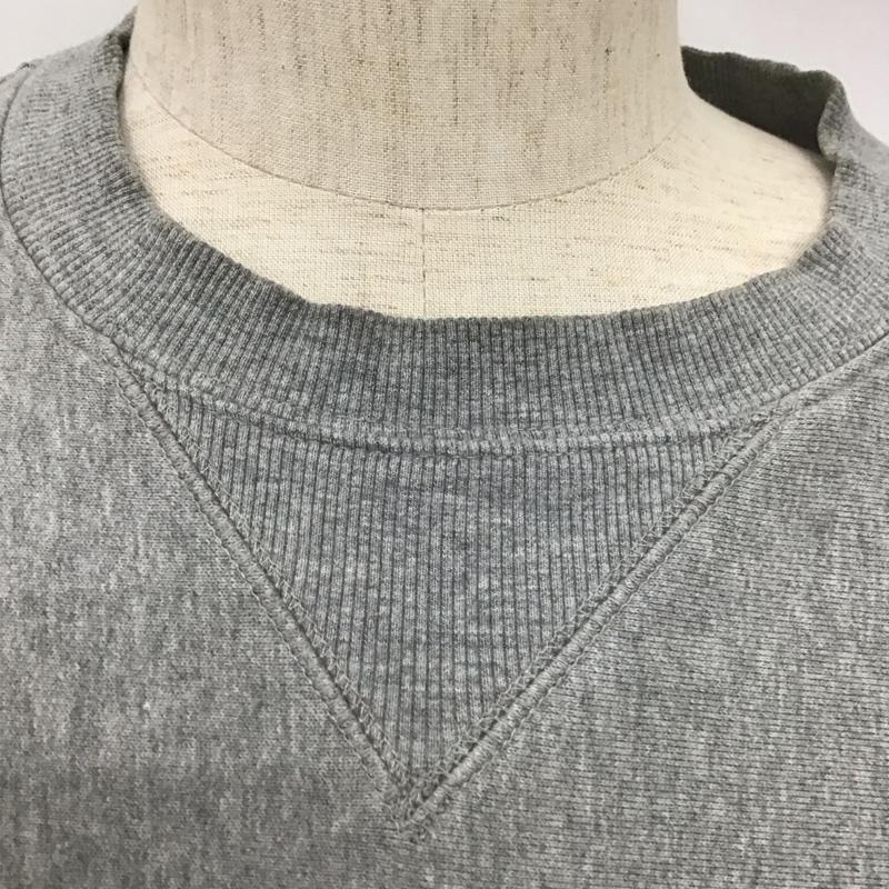 カーハート Carhartt トレーナー 長袖 長袖トレーナー スウェット クルーネック リブスウェットカットソー L ロゴ、文字 灰 / グレー / メンズ USED 古着 中古 10107683