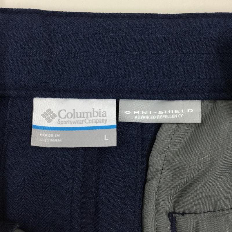 コロンビア Columbia パンツ ショートパンツ 218 PL4048 ショートパンツ ハーフパンツ L 無地 紺 / ネイビー /  メンズ USED 古着 中古 10120959