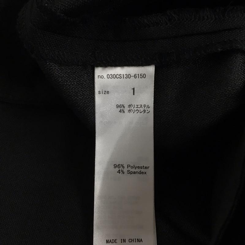 スライ SLY ワンピース ミニスカート 030CS130-6150 LOOSE SHAPE SH OP シャツワンピース 半袖 1 無地 黒 / ブラック / レディース USED 古着 中古 10123226