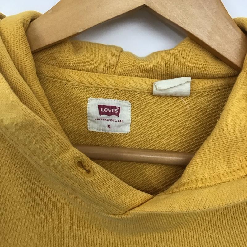リーバイス Levi s パーカー 長袖 長袖 S ロゴ、文字 黄 / イエロー / メンズ USED 古着 中古 10135980