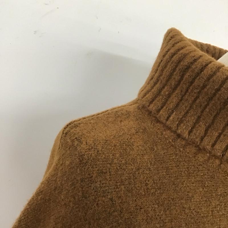 ザラ ZARA ニット、セーター 長袖 9598 152 700 タートルネック M 無地 茶 / ブラウン /  レディース USED 古着 中古 10112031
