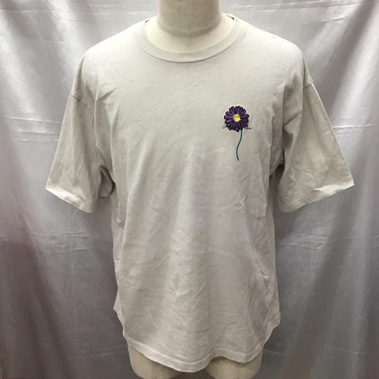 ハレ HARE Tシャツ 半袖 半袖カットソー プリントTシャツ クルーネックカットソー S ロゴ、文字 ベージュ / ベージュ /  メンズ USED 古着 中古 10113224