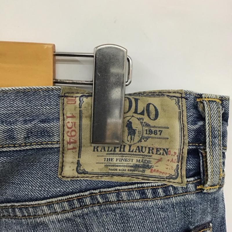 ポロラルフローレン POLO RALPH LAUREN パンツ デニム、ジーンズ デニムパンツ ワイドパンツ カジュアルパンツ 30インチ 無地 インディゴ / インディゴ /  メンズ USED 古着 中古 10125106