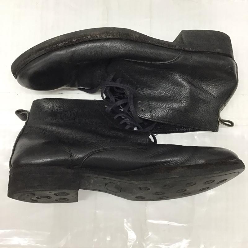 ラウンジリザード LOUNGE LIZARD ブーツ ショートブーツ チャッカブーツ レザー レースアップ 無地 黒 / ブラック / メンズ USED 古着 中古 10121139