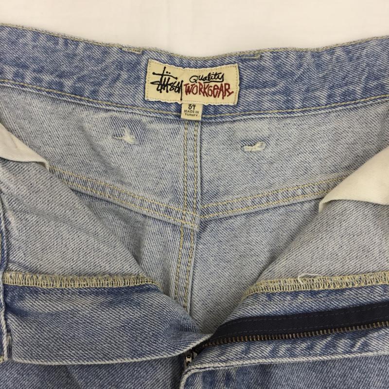 ステューシー STUSSY パンツ デニム、ジーンズ ステューシー デニム 34インチ ロゴ、文字 青 / ブルー /  メンズ USED 古着 中古 10122730