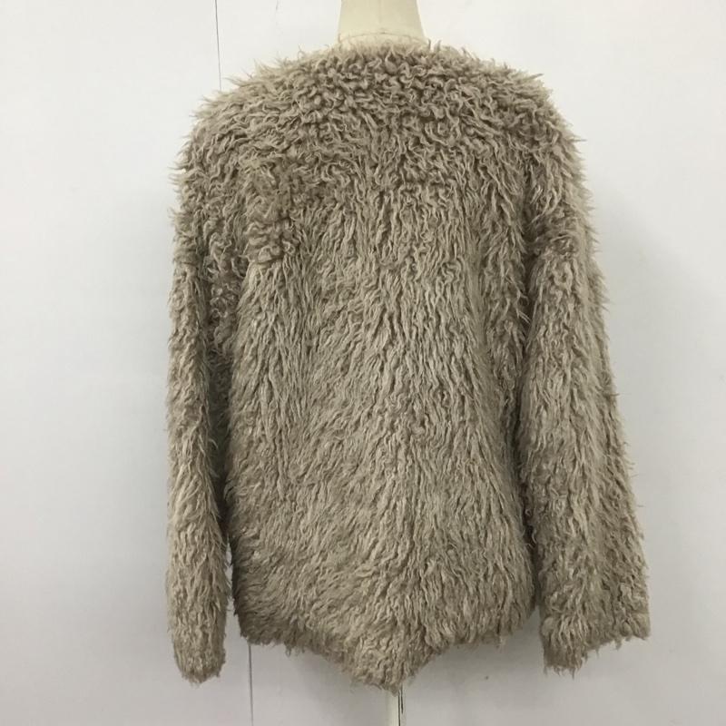 ケービーエフプラス KBF+ コート 毛皮、ファー kp77-27t006 フェイクファーコート 無地 ベージュ / ベージュ / レディース USED 古着 中古 10121508