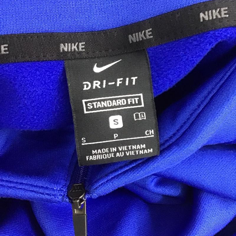 ナイキ NIKE カットソー 長袖 cu6217-480 ThermaDri-Fitプルオーバー スポーツウェア 長袖カットソー S ロゴ、文字 青 / ブルー / メンズ USED 古着 中古 10107992