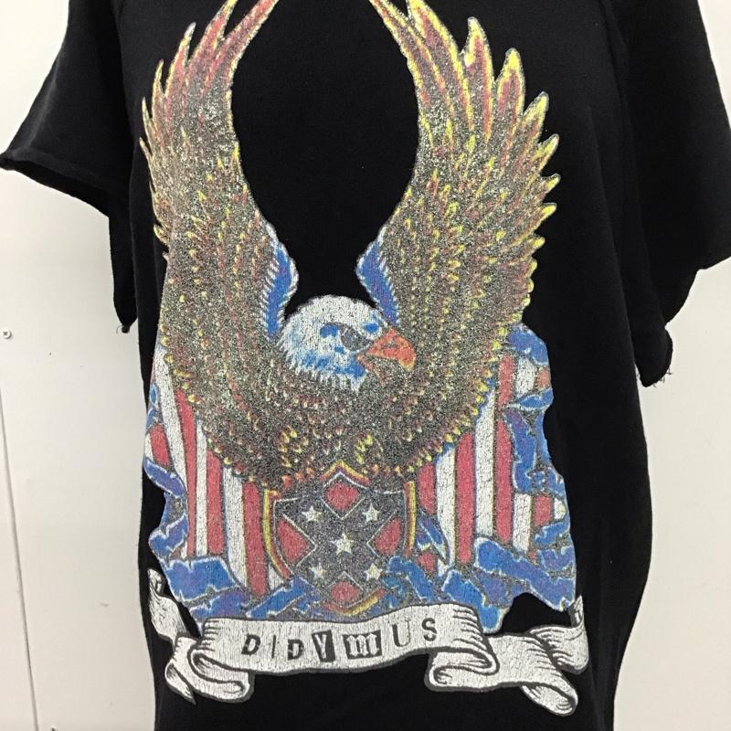 ジュエティ jouetie カットソー 半袖 081110610100 スウェット FREE プリント 黒 / ブラック /  レディース USED 古着 中古 10112136