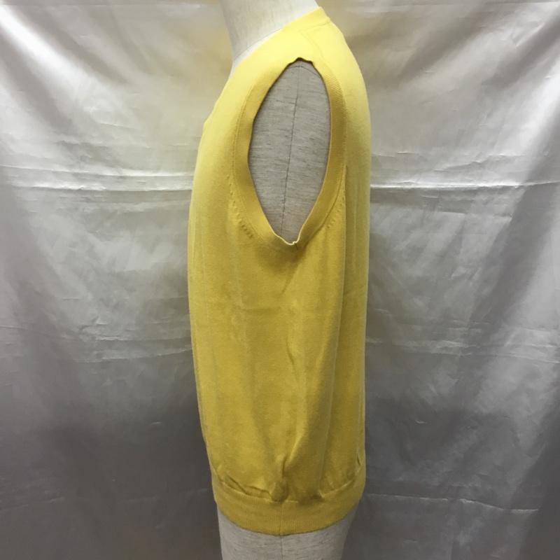 エディーバウアー Eddie Bauer ベスト ベスト Vネック プルオーバー S 無地 黄 / イエロー / メンズ USED 古着 中古 10116094