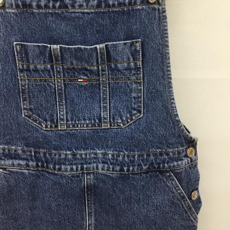 トミー ジーンズ TOMMY JEANS ワンピース ミニスカート XS ロゴ、文字 インディゴ / インディゴ /  レディース USED 古着 中古 10133593