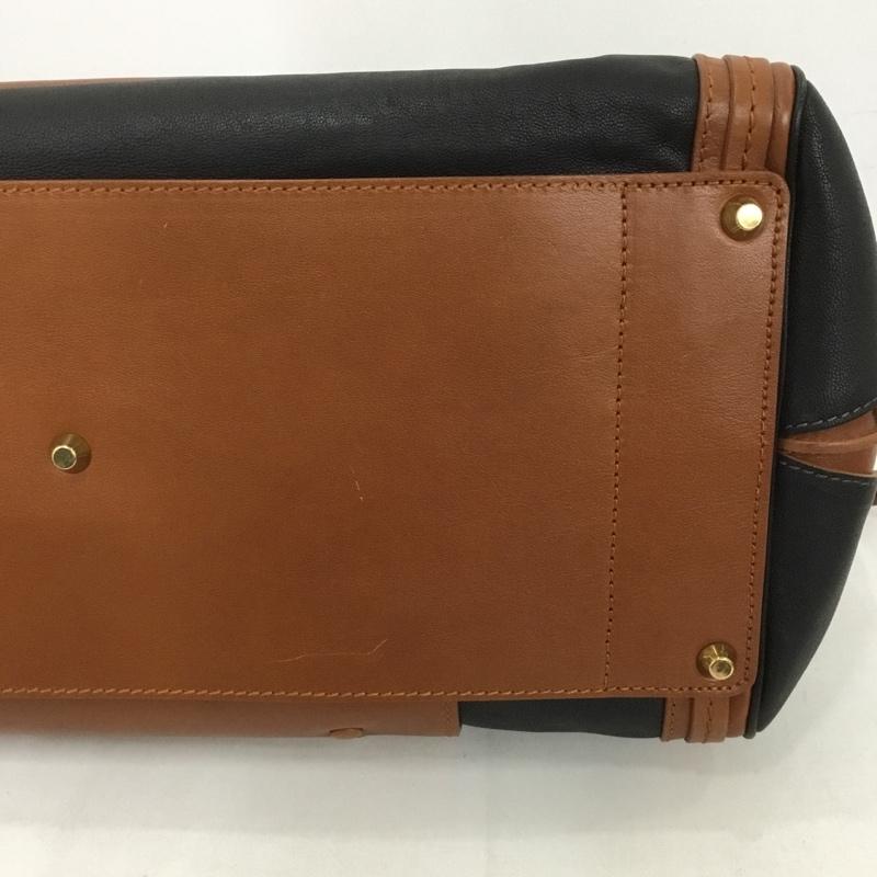 クロエ Chloe ハンドバッグ ハンドバッグ 3S0161-703 トートバッグ ショルダーバッグ 2WAY ロゴ、文字 茶 / ブラウン / X 黒 / ブラック / レディース USED 古着 中古 10125914
