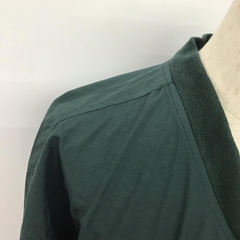 アイゾッド IZOD カットソー 長袖 ナイロンプルオーバー M 無地 緑 / グリーン / レディース USED 古着 中古 10108914