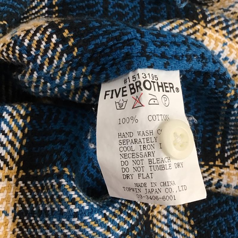ファイブブラザー FIVE BROTHER シャツ、ブラウス 長袖 長袖シャツ カラーシャツ ポケットシャツ 長袖カットソー チェックシャツ L チェック マルチカラー / マルチカラー /  メンズ USED 古着 中古 10109838