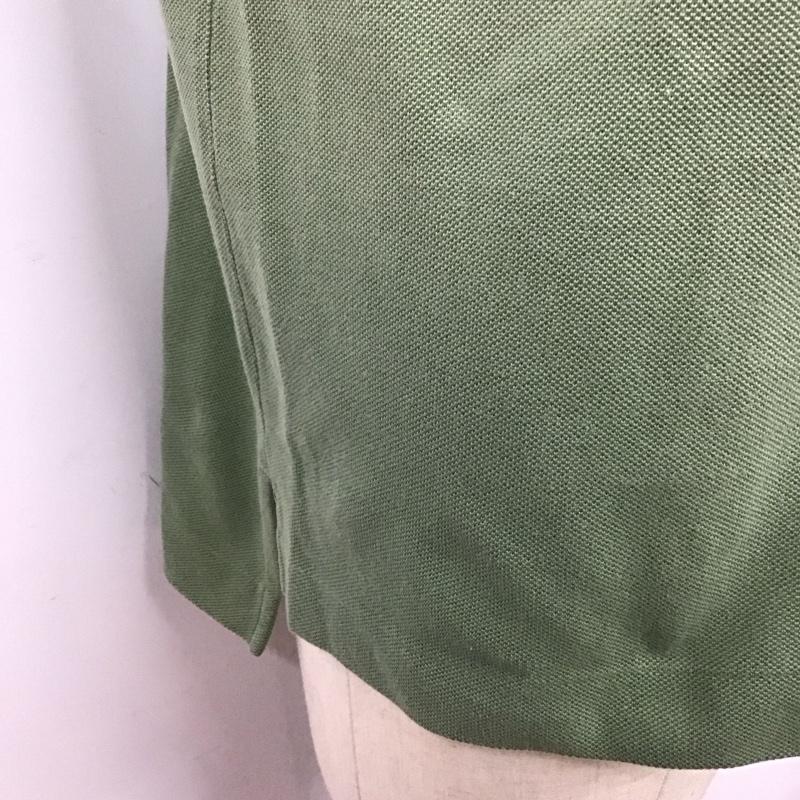 バーバリーズ BURBERRYS ポロシャツ 半袖 半袖ポロシャツ カラーシャツ 半袖カットソー L ロゴ、文字 カーキ / カーキ /  メンズ USED 古着 中古 10112756