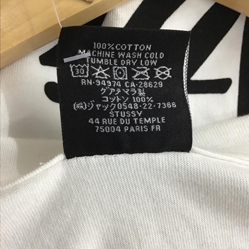 ステューシー STUSSY Tシャツ 半袖 半袖カットソー プリントTシャツ クルーネックカットソー L プリント 白 / ホワイト / メンズ USED 古着 中古 10136249