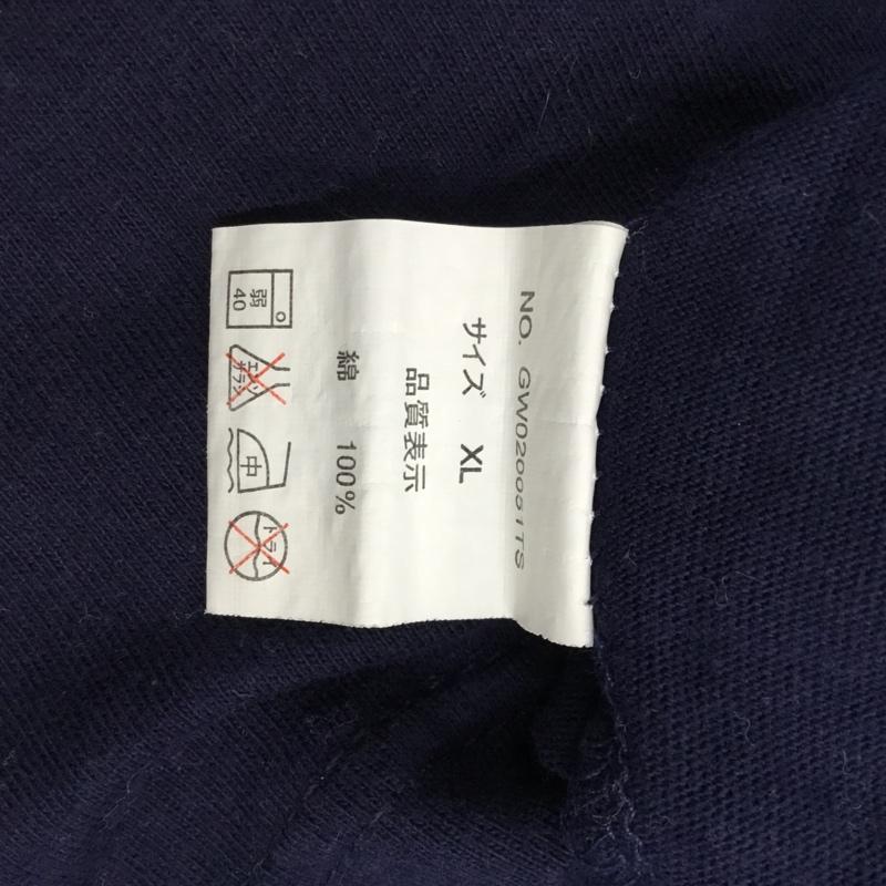 グローバルワーク GLOBAL WORK Tシャツ 半袖 XL プリント 紺 / ネイビー / メンズ USED 古着 中古 10110690