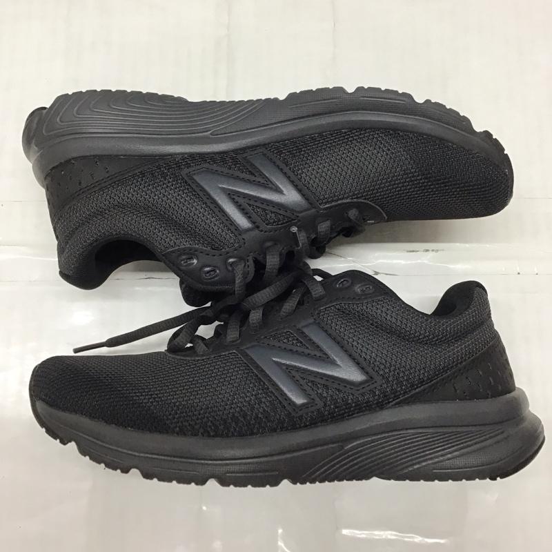 ニューバランス New Balance スニーカー スニーカー W411LK2 ランニングシューズ 23cm 箱有 23.0cm ロゴ、文字 黒 / ブラック / レディース USED 古着 中古 10116963