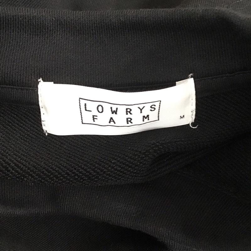 ローリーズファーム LOWRYS FARM トレーナー 長袖 LF617103MC フハクキリカエウラケ スウェット プルオーバー 袖レース M 無地 黒 / ブラック / レディース USED 古着 中古 10107965