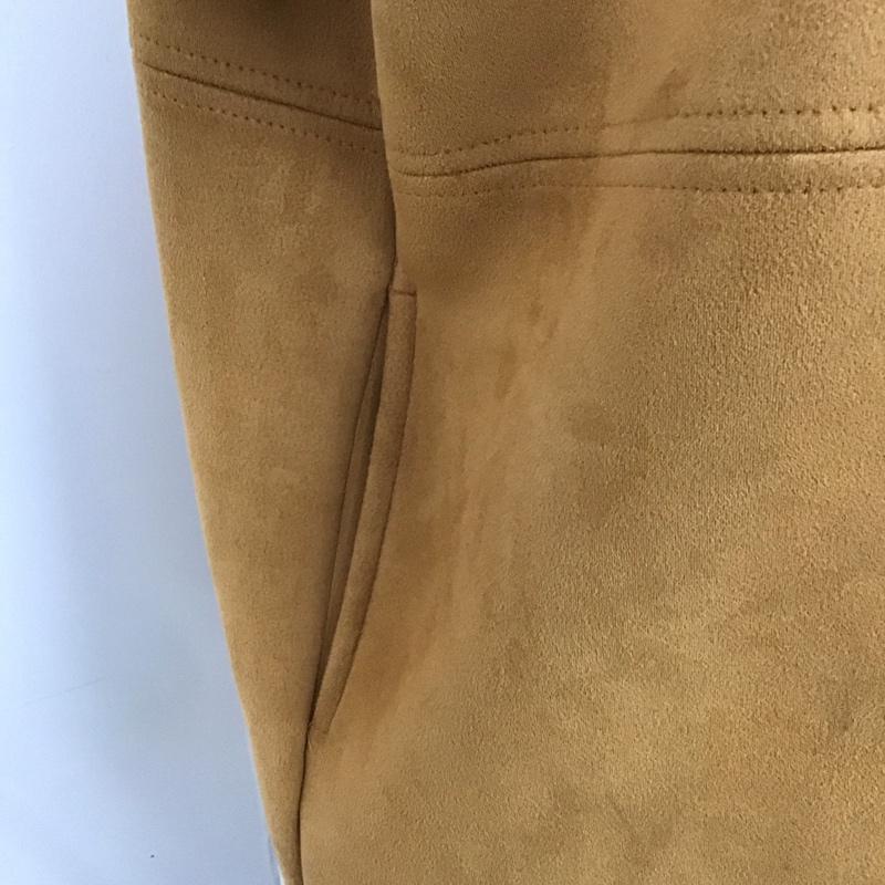 ザラ ZARA ジャケット、上着 ジャケット、ブレザー 長袖ジャケット アウター 前ボタン ノーカラー XL 無地 茶 / ブラウン / レディース USED 古着 中古 10126108