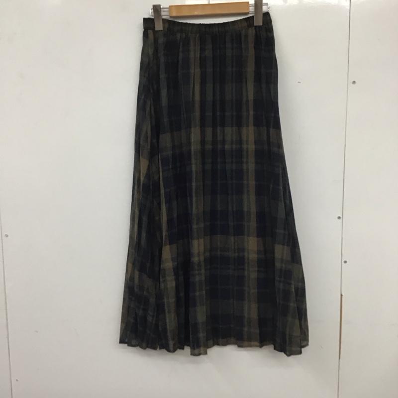 ロペピクニック ROPE PICNIC スカート ロングスカート ロングスカート フレアスカート カジュアルスカート 38 チェック マルチカラー / マルチカラー / レディース USED 古着 中古 10135058