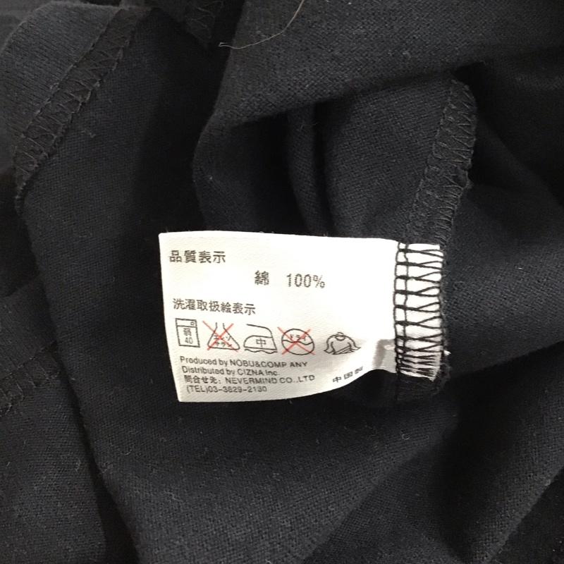 ヴァンソン VANSON Tシャツ 長袖 street track バックプリント ロンT 2 ロゴ、文字 黒 / ブラック / レディース USED 古着 中古 10118236