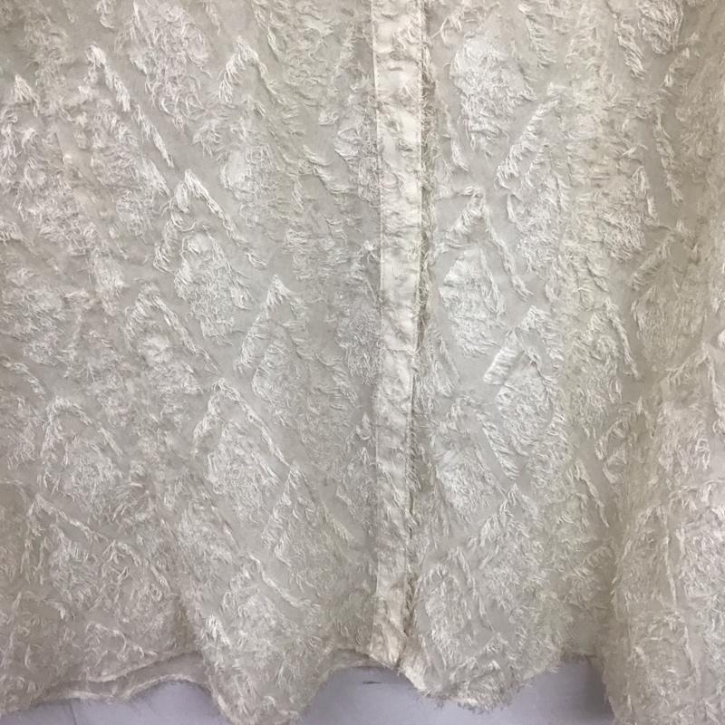 マウジー MOUSSY ワンピース ロングスカート 010DAW30-7730 長袖ロングシャツ シャツワンピース カラーシャツワンピース FREE 総柄 白 / ホワイト / レディース USED 古着 中古 10135999
