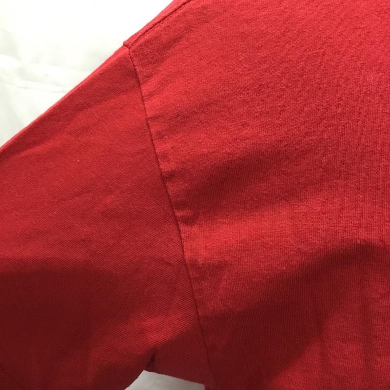 サンタクルーズ SANTA CRUZ Tシャツ 半袖 半袖カットソー プリントTシャツ クルーネックカットソー NHSボディ 90S 00S L ロゴ、文字 赤 / レッド / メンズ USED 古着 中古 10106473