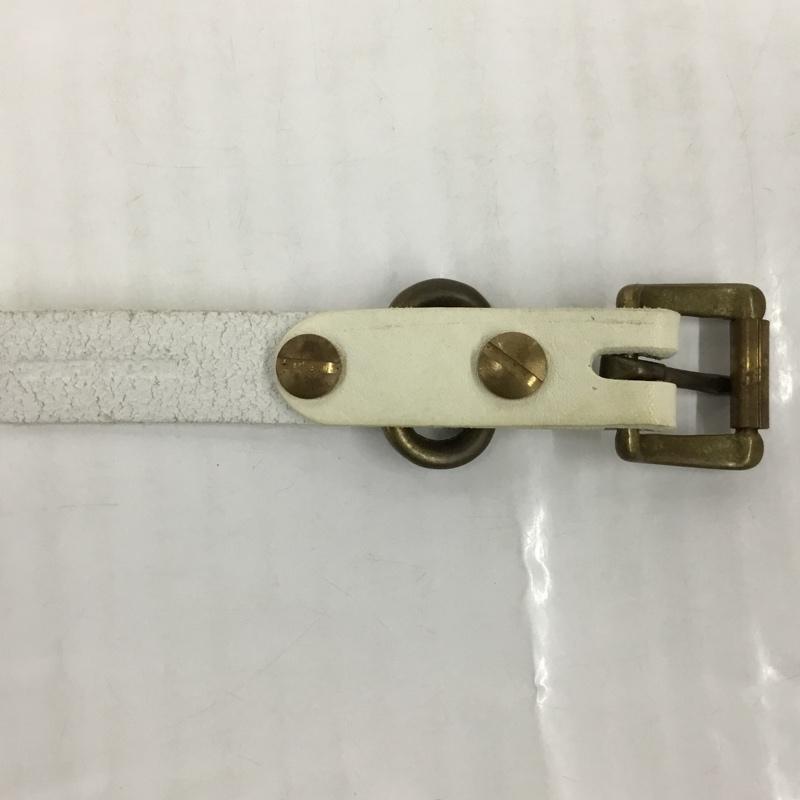 古着 USED ベルト・バックル ベルト STANDARD BELT SLIM GOLD FINGER 箱有 YOKO SAKAMOTO 無地 白 / ホワイト / X 金 / ゴールド / メンズ USED 古着 中古 10105812