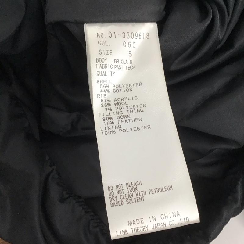 セオリー theory コート ダウンコート S 無地 黒 / ブラック / レディース USED 古着 中古 10140017
