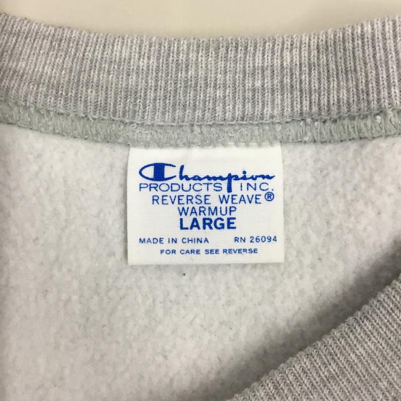 チャンピオン Champion トレーナー 長袖 L 無地 灰 / グレー / メンズ USED 古着 中古 10108902