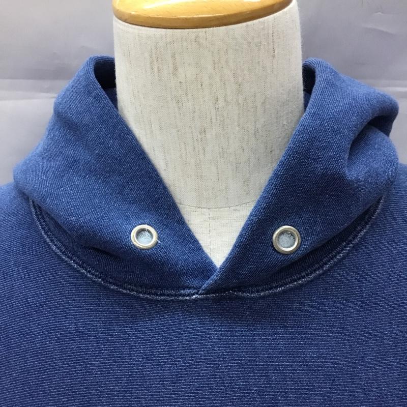 チャンピオン Champion パーカー 長袖 長袖パーカー フード付きパーカー プリントスウェット トレーナー XL 無地 青 / ブルー / メンズ USED 古着 中古 10108459