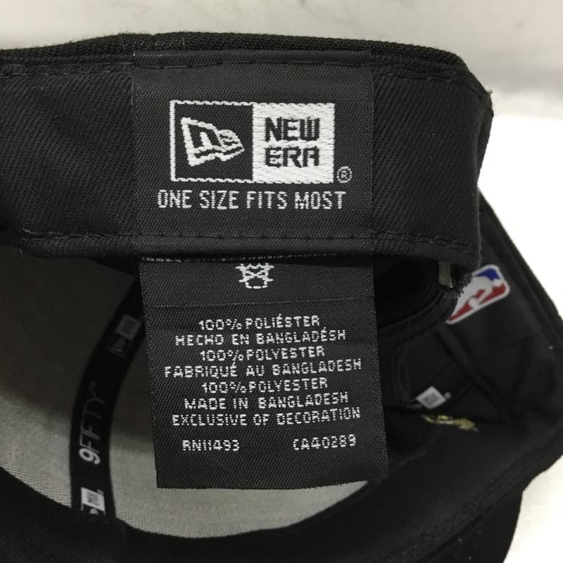 ニューエラ NEW ERA 帽子 キャップ NBA 2019 トロント ラプターズ CHAMPIONS ロゴ、文字 黒 / ブラック / メンズ USED 古着 中古 10109172