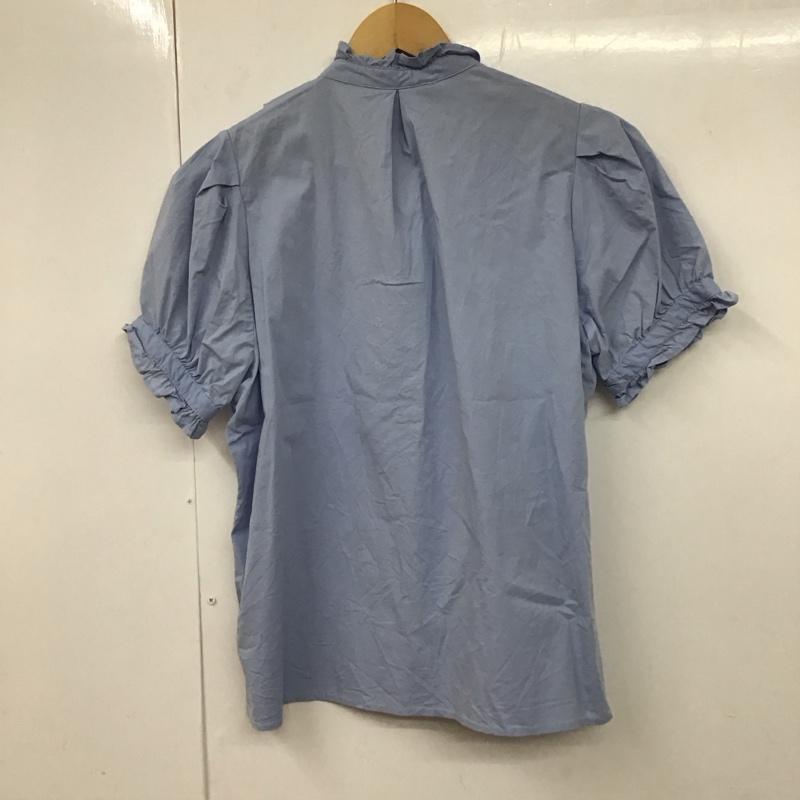 ザラ ZARA シャツ、ブラウス 半袖 M 無地 水色 / ライトブルー / レディース USED 古着 中古 10130242