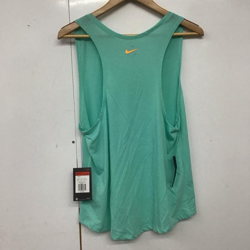 ナイキ NIKE タンクトップ タンクトップ AQ5180-307 DRI-FIT スポーツウェア タグ付き L ロゴ、文字 薄緑 / ライトグリーン / レディース USED 古着 中古 10135573