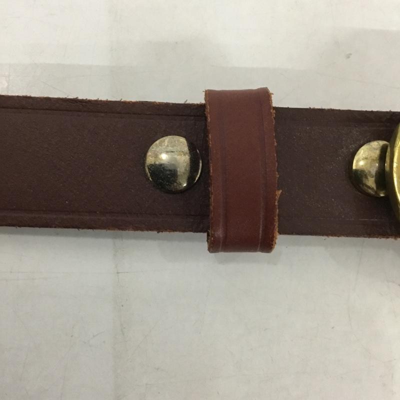 ポロラルフローレン POLO RALPH LAUREN ベルト・バックル ベルト レザー ワンポイント 茶 / ブラウン / メンズ USED 古着 中古 10131203
