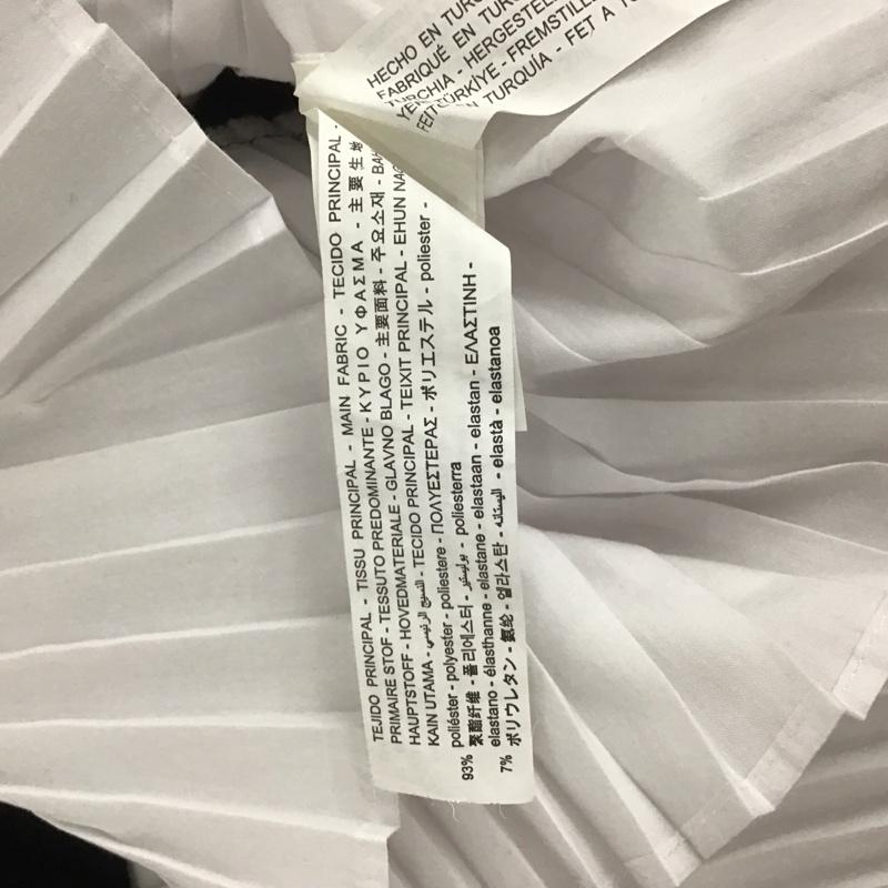 ザラ ZARA カットソー 長袖 S 無地 白 / ホワイト / X 黒 / ブラック / レディース USED 古着 中古 10129280