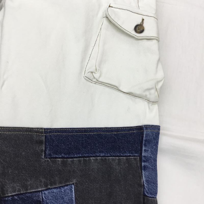 ユーズドクロージング used clothes パンツ デニム、ジーンズ JADED LONDON ジェイデッドロンドン パッチワークデニム 30インチ ダメージ加工 白 / ホワイト / X 青 / ブルー / X 灰 / グレー /  メンズ USED 古着 中古 10122729