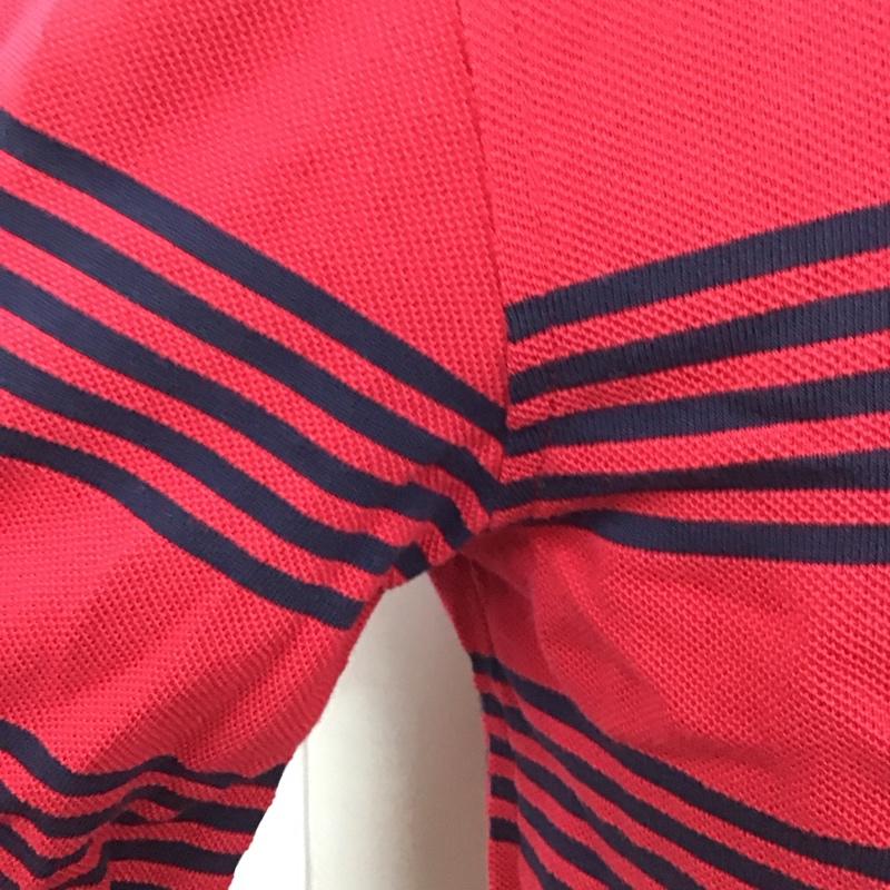 ラコステ LACOSTE ポロシャツ 長袖 長袖ポロシャツ カラーシャツ 長袖カットソー S ロゴ、文字 紺 / ネイビー / X えんじ / ワインレッド /  メンズ USED 古着 中古 10111116