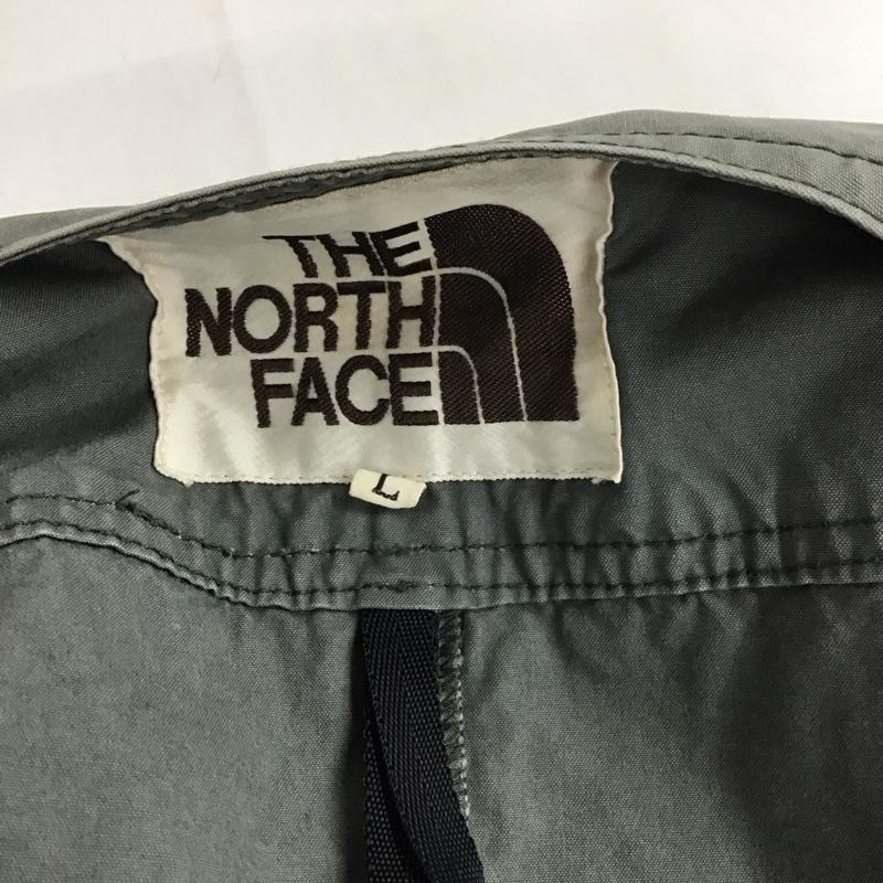 ザノースフェイス THE NORTH FACE ベスト ベスト ベスト ノースリーブカットソー 前ボタン L ロゴ、文字 カーキ / カーキ / メンズ USED 古着 中古 10123899