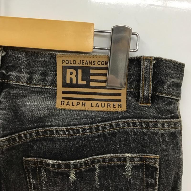 ポロジーンズカンパニー POLOJEANSCO. パンツ デニム、ジーンズ デニムパンツ スリムパンツ カジュアルパンツ Gパン 4 無地 黒 / ブラック / メンズ USED 古着 中古 10131157