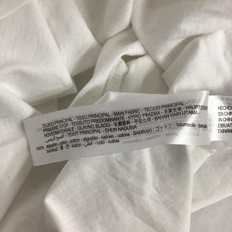 ザラ ZARA カットソー 半袖 7901 480 250 ニット切替 M 無地 白 / ホワイト /  レディース USED 古着 中古 10106996